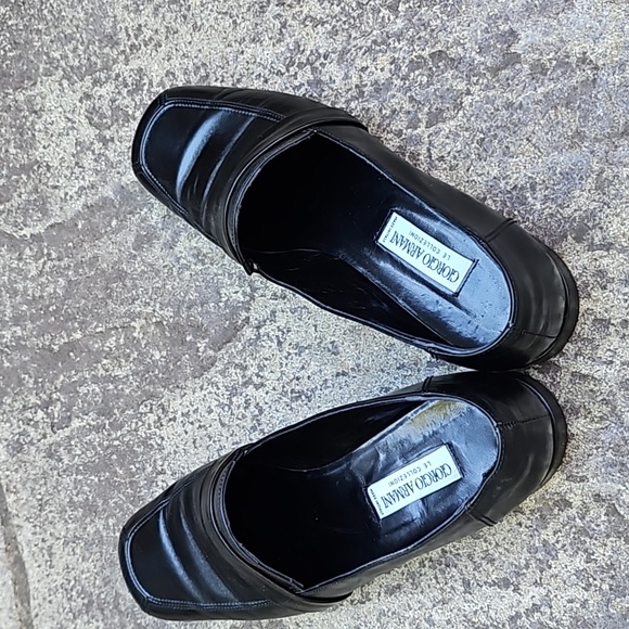 Georgia Armani leather loafer shoes Size 38 - Picture 3 of 11